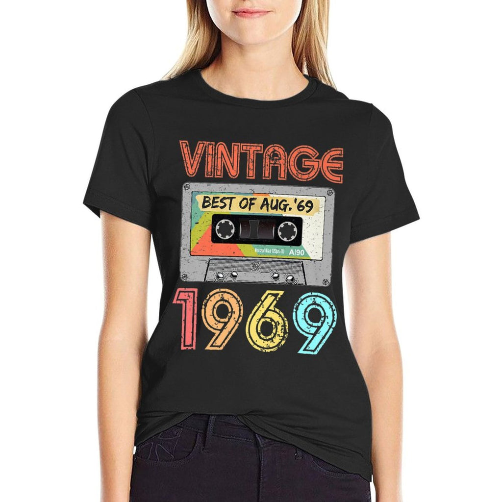 August 1969 50th Birthday Retro Vintage 1969 Birthday Premium  Versatile T-Shirt