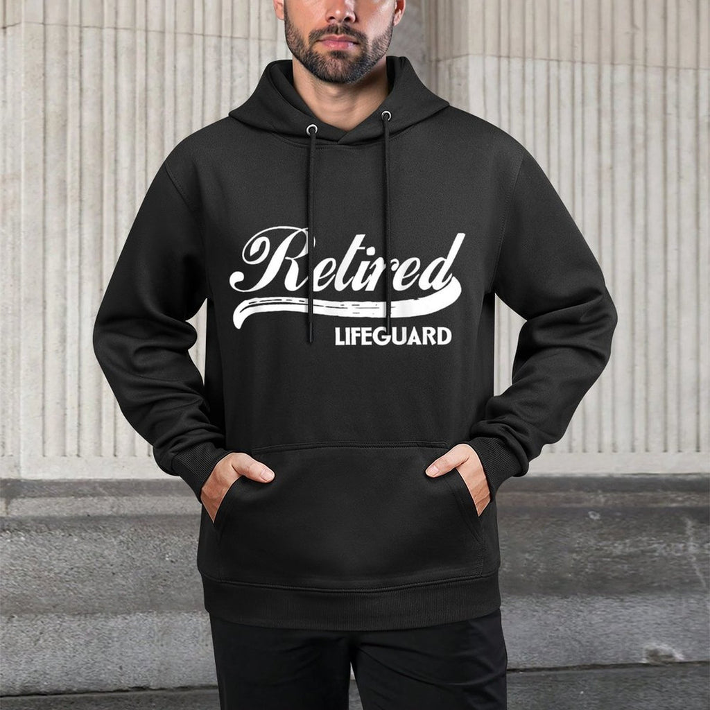 Retired Lifeguard Funny Retirement Party Gift Summer Relaxed Fit Hoodie