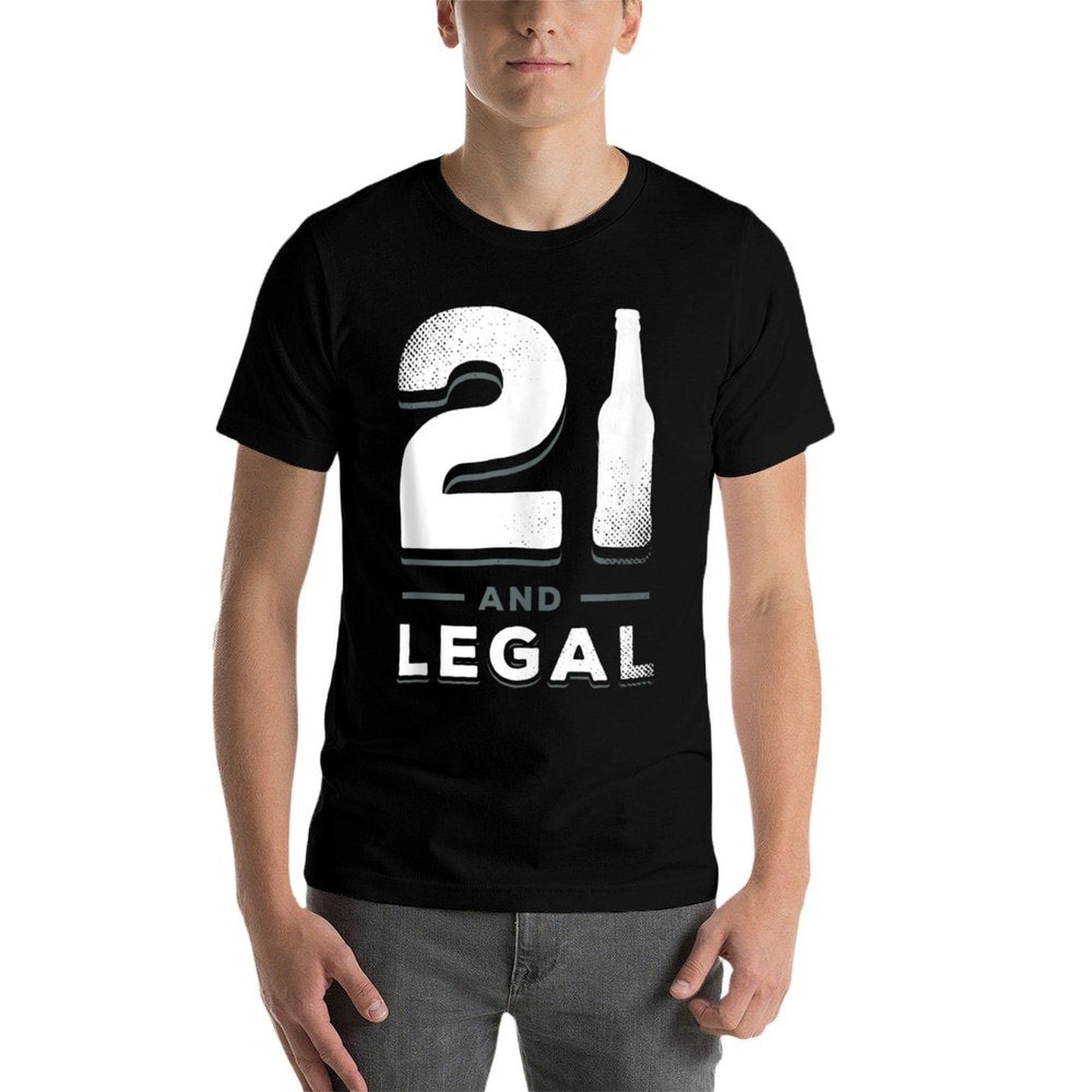21 Year Old Birthday Gift Him Her Funny 21st Birthday Drink  Vintage-inspired T-Shirt