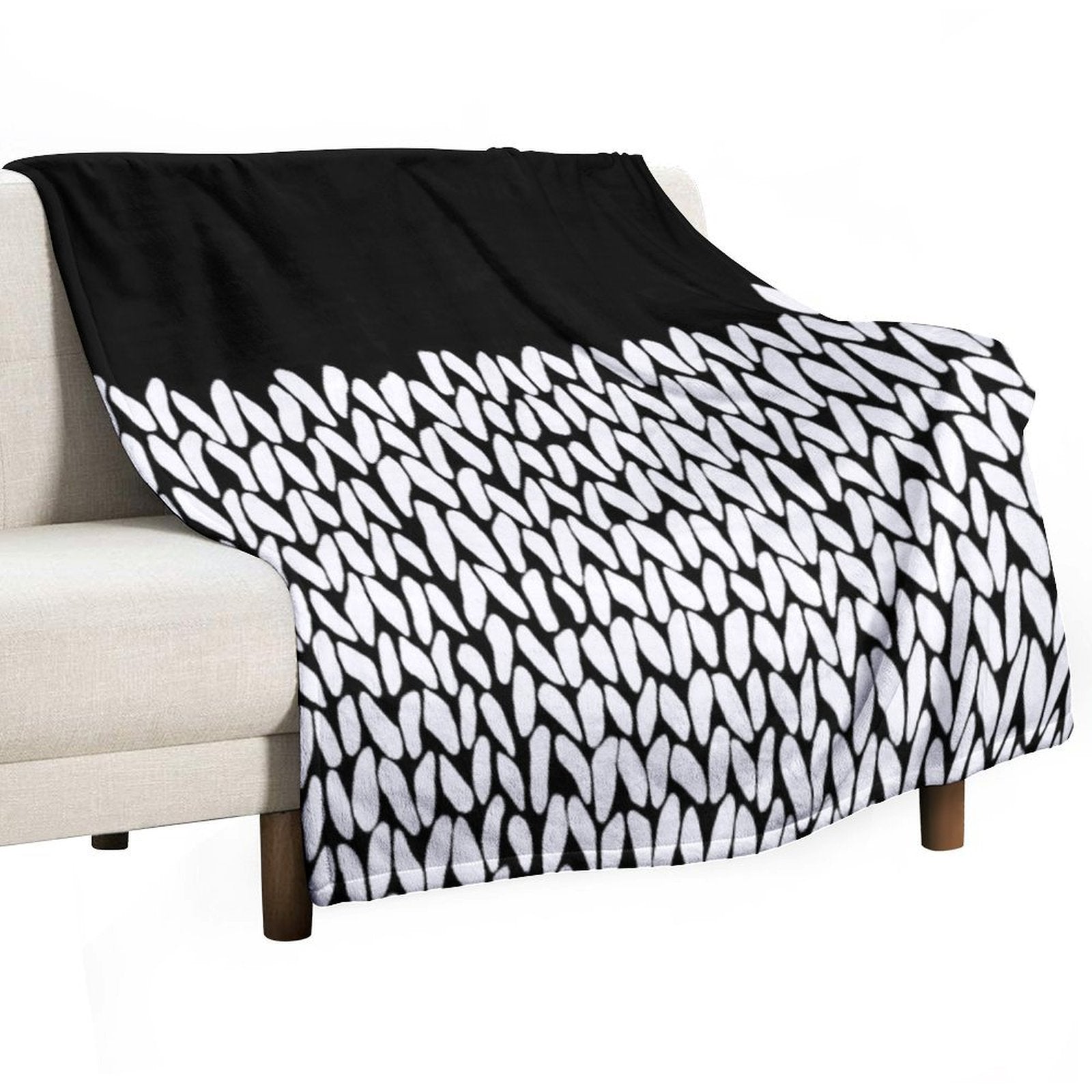 Half Knit Sustainable Throw Blanket