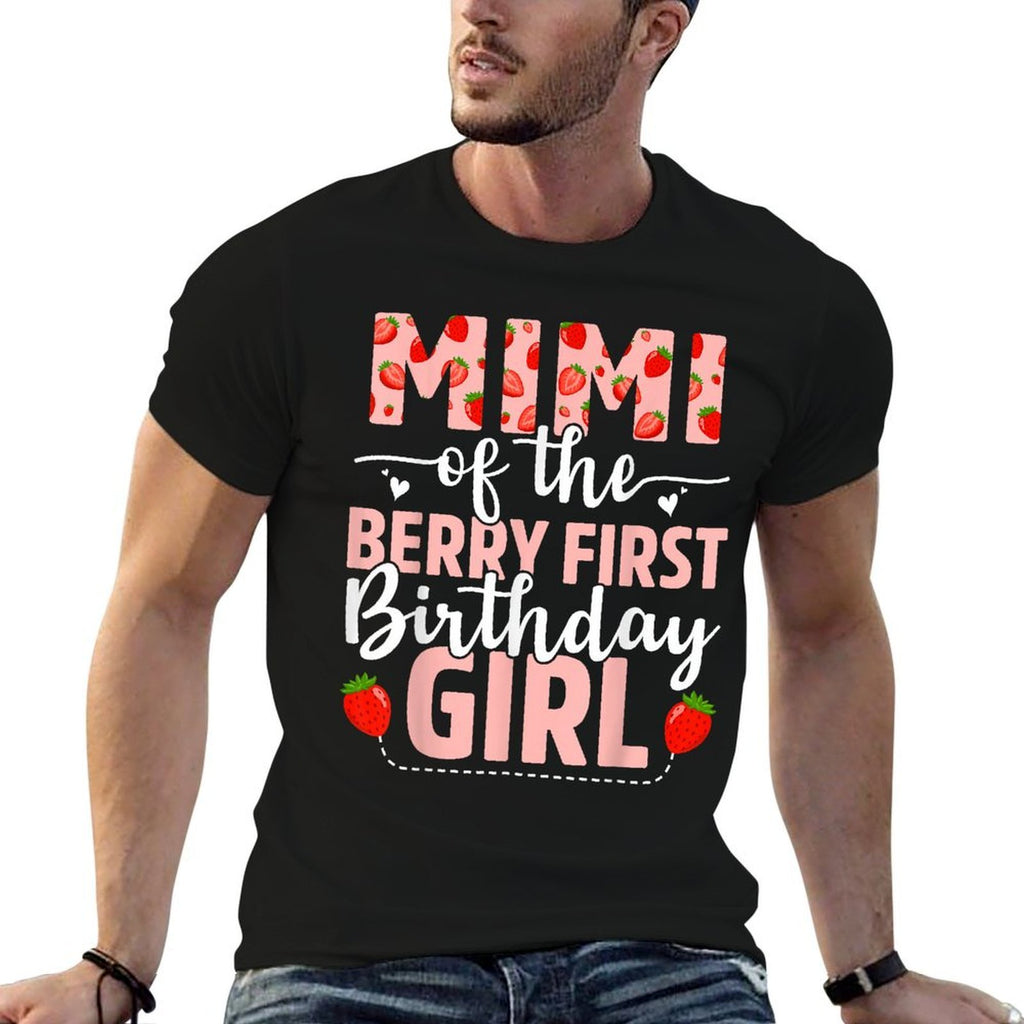 Mimi Of The Berry First Birthday Girl Sweet Strawberry  Classic T-Shirt