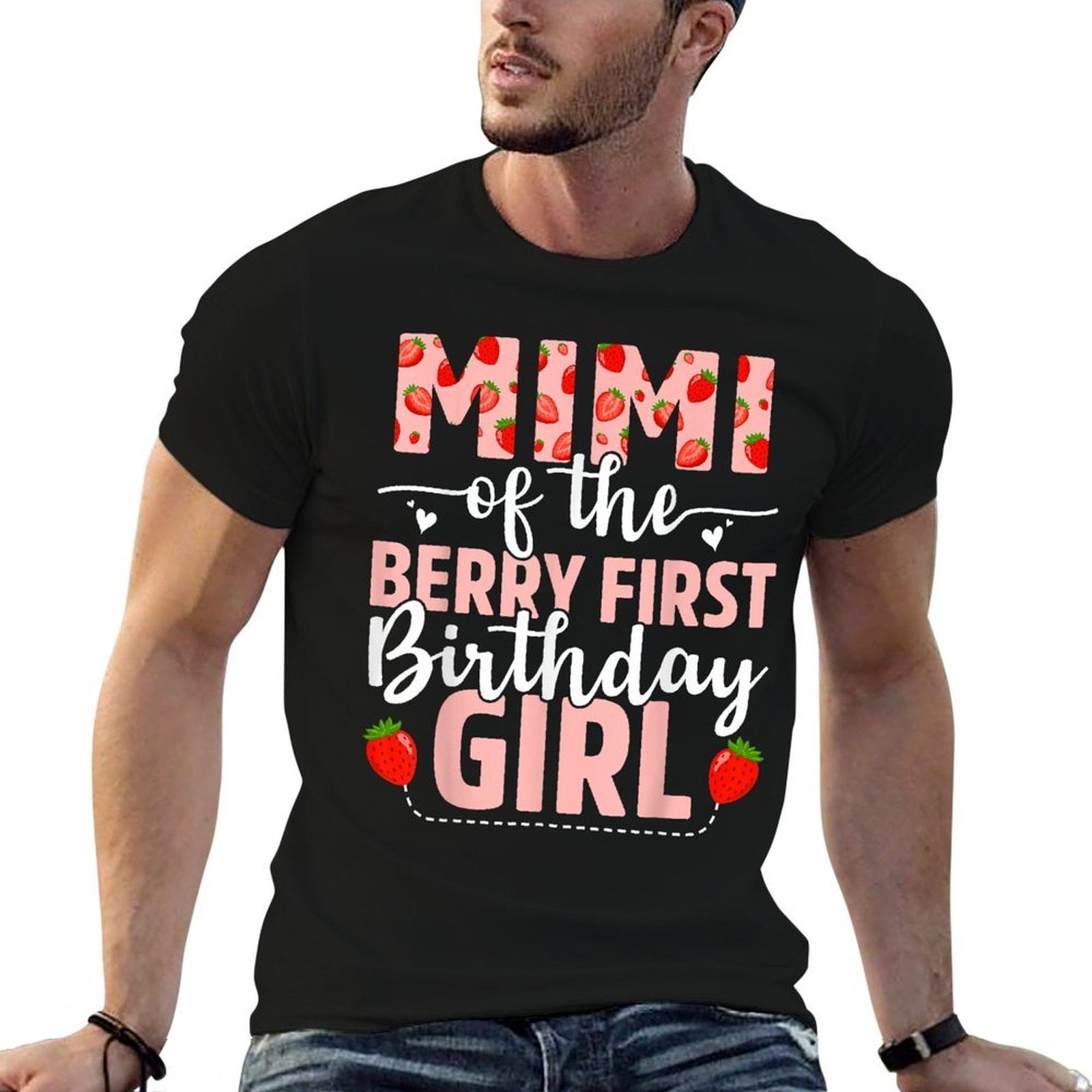 Mimi Of The Berry First Birthday Girl Sweet Strawberry  Classic T-Shirt