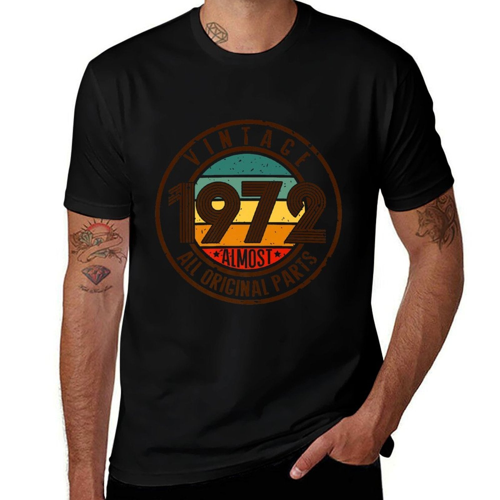 Vintage 1972 All Original Parts 50th Birthday 1972 Premium  Classic T-Shirt