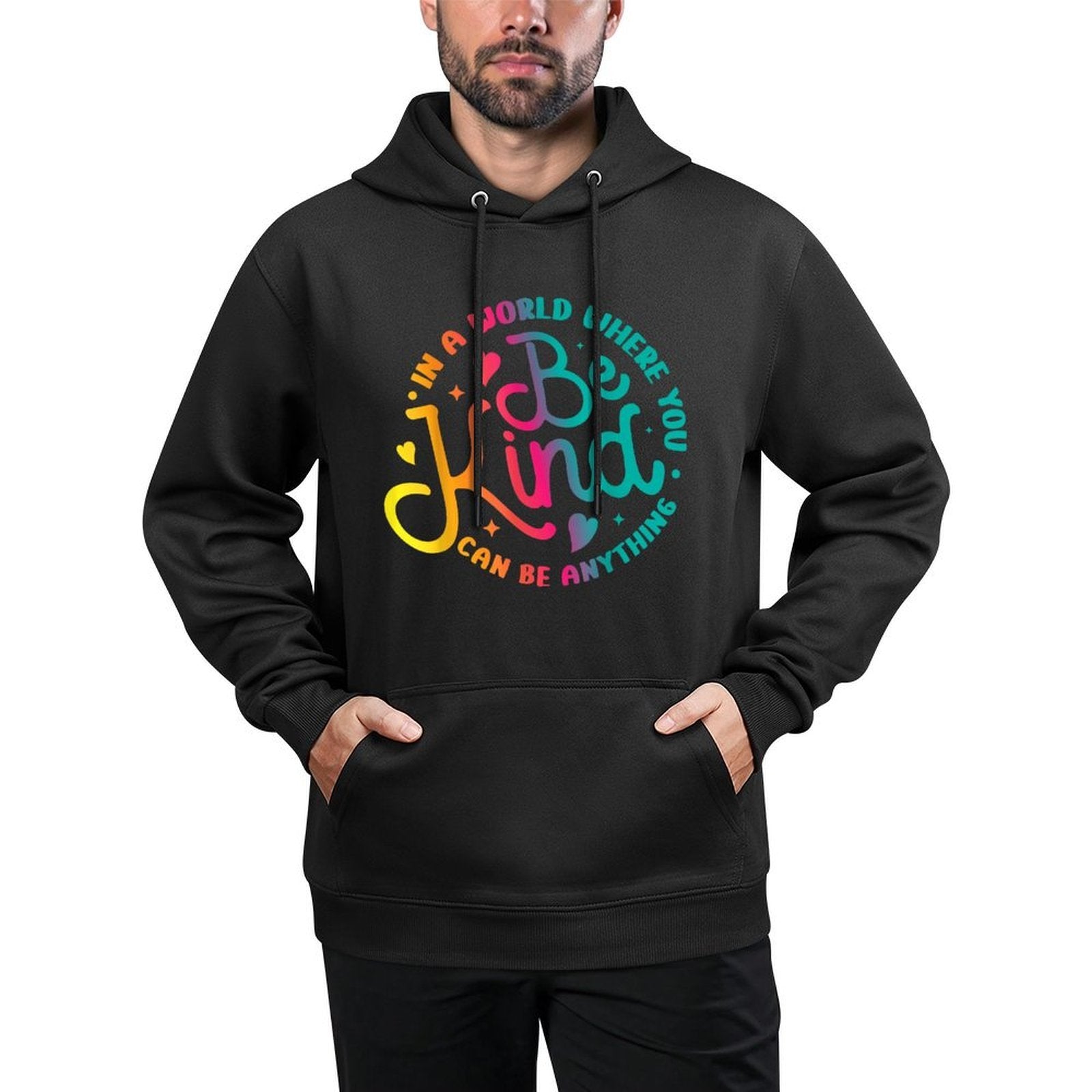 Be Kind Positive Quote Choose Kindness Men Women Kids Shape Retention Hoodie