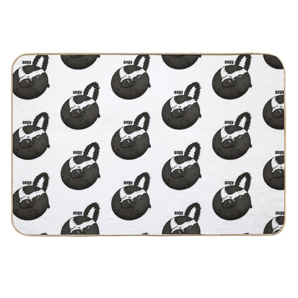 Fat Angy Skunk Durable Bath Mat