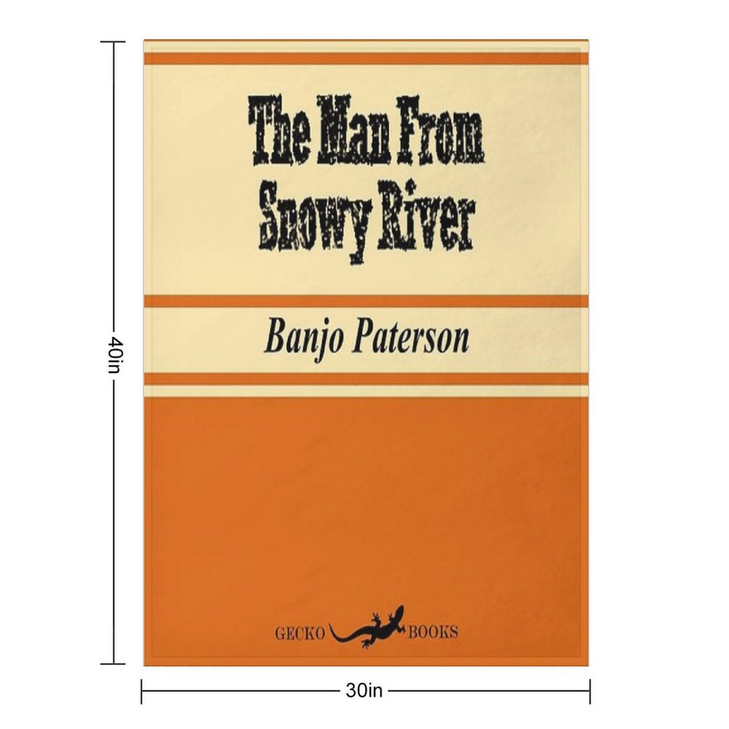 The Man From Snowy River Retro Book Cover Anti-pilling Throw Blanket