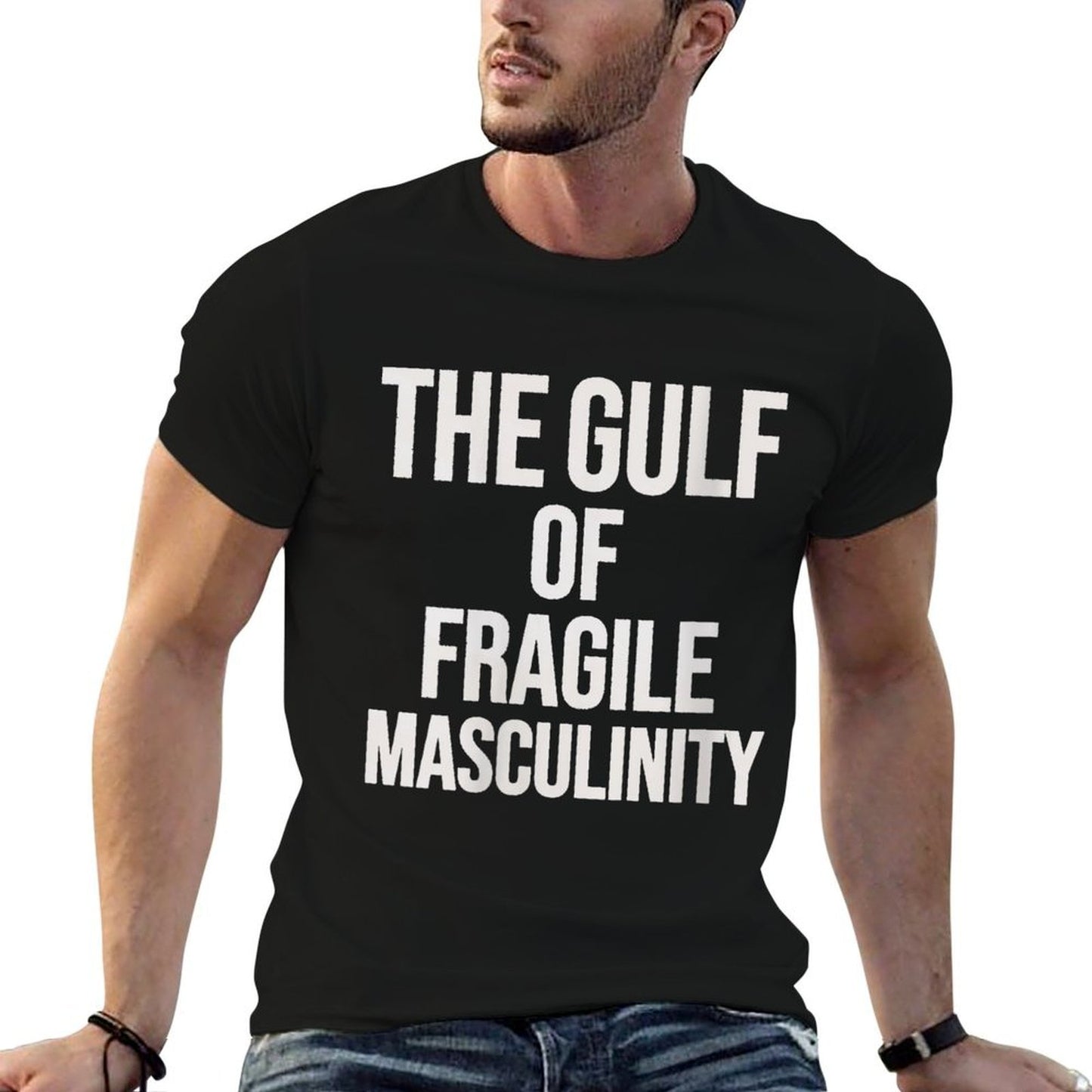 Womens The Gulf Of Fragile Masculinity Funny America Gulf  Trendy Pattern T-Shirt