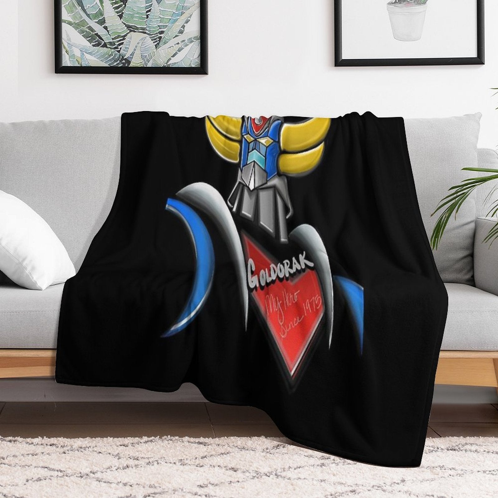 Goldorak, Grendizer, Vintage Goldorak Versatility Throw Blanket