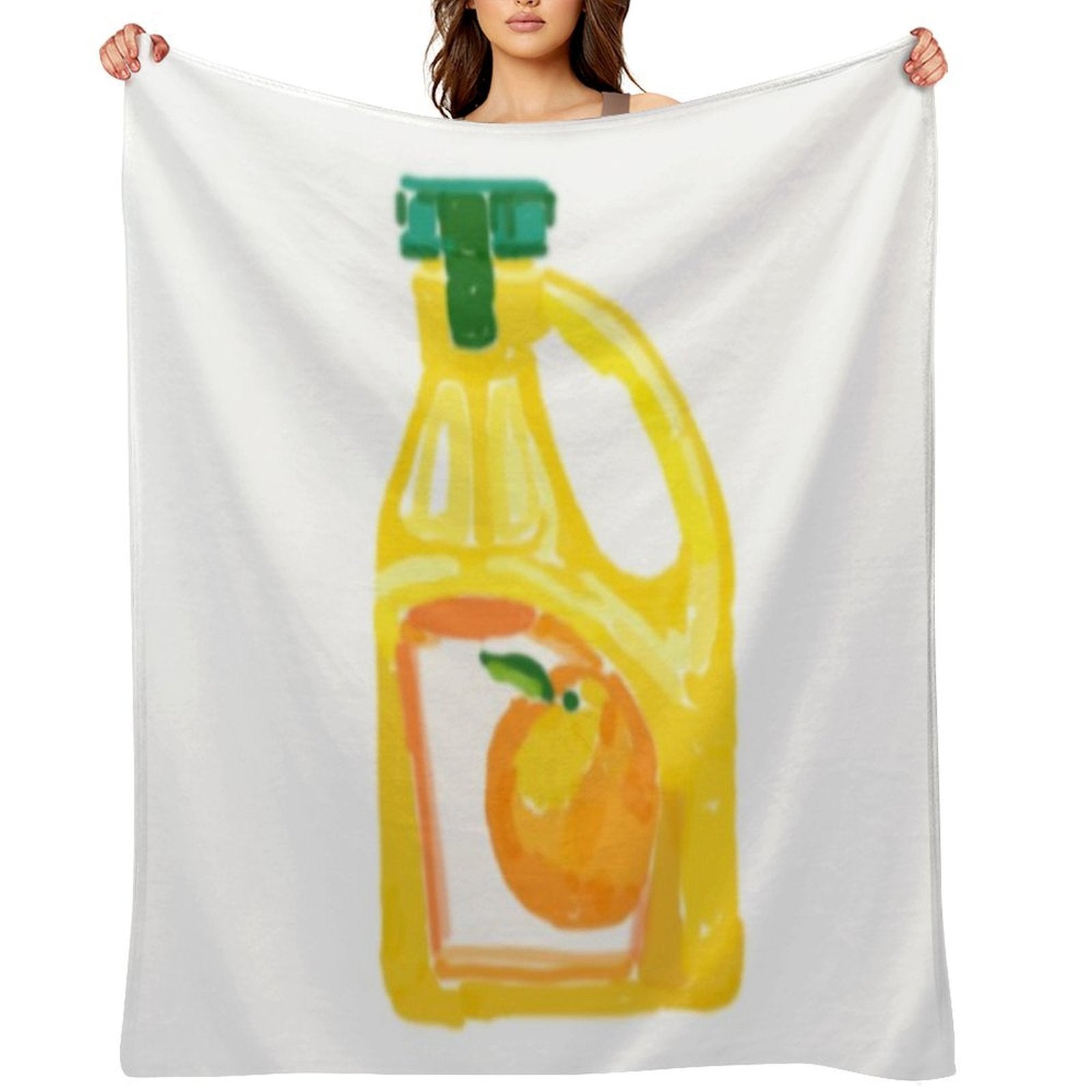 Orange Juice Premium Throw Blanket