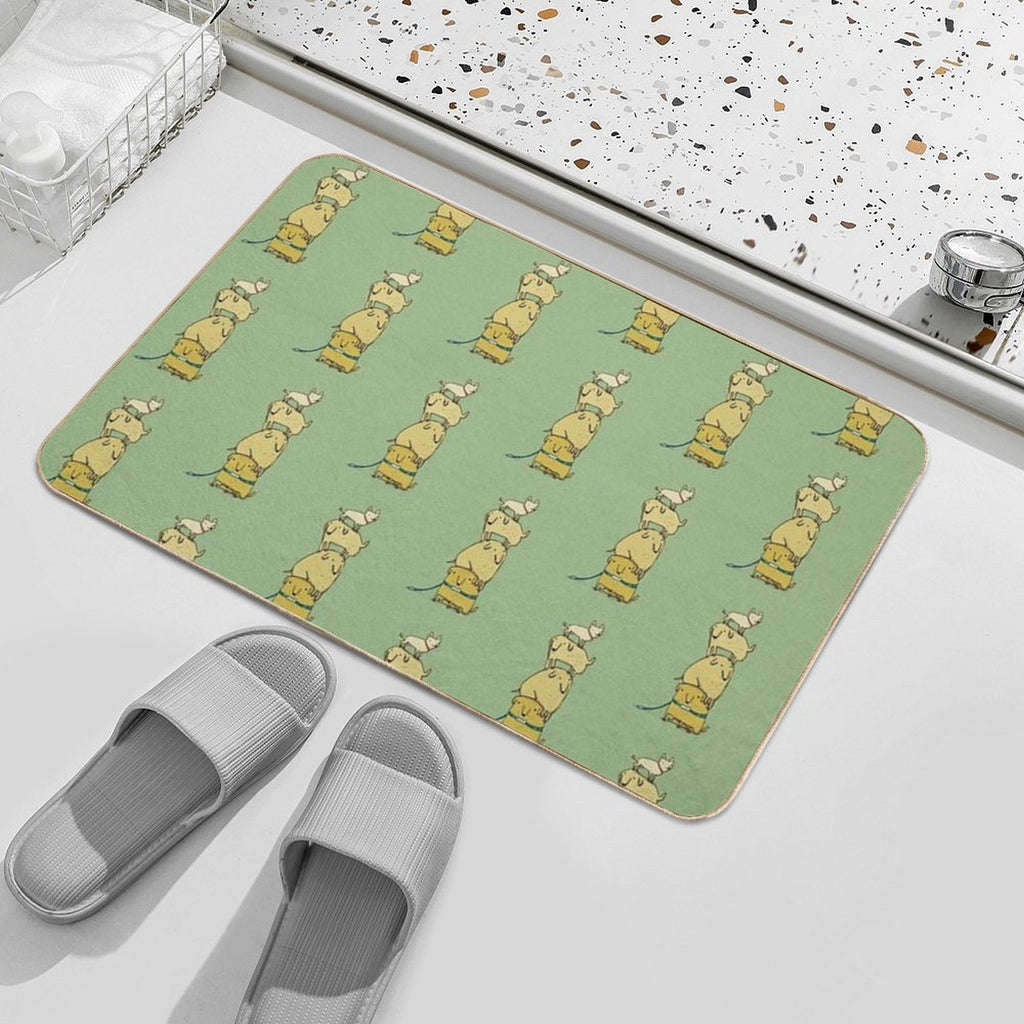Puppy Totem  Easy Maintenance Bath Mat
