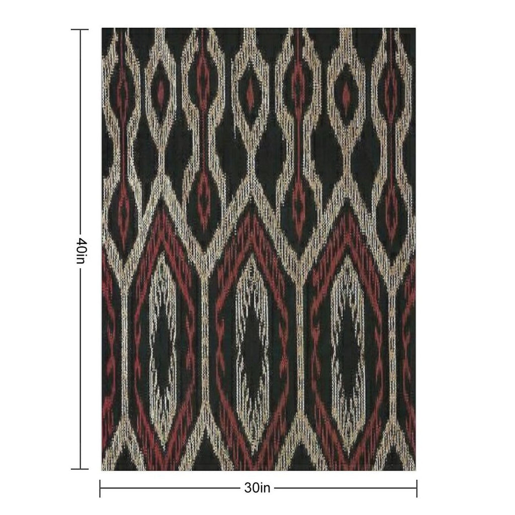Ethnic Design Machine-washable Throw Blanket
