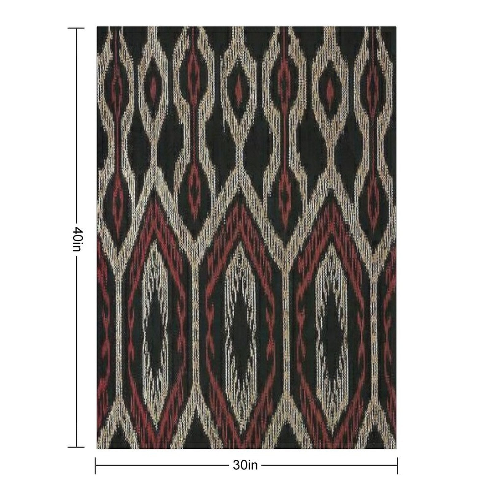 Ethnic Design Machine-washable Throw Blanket