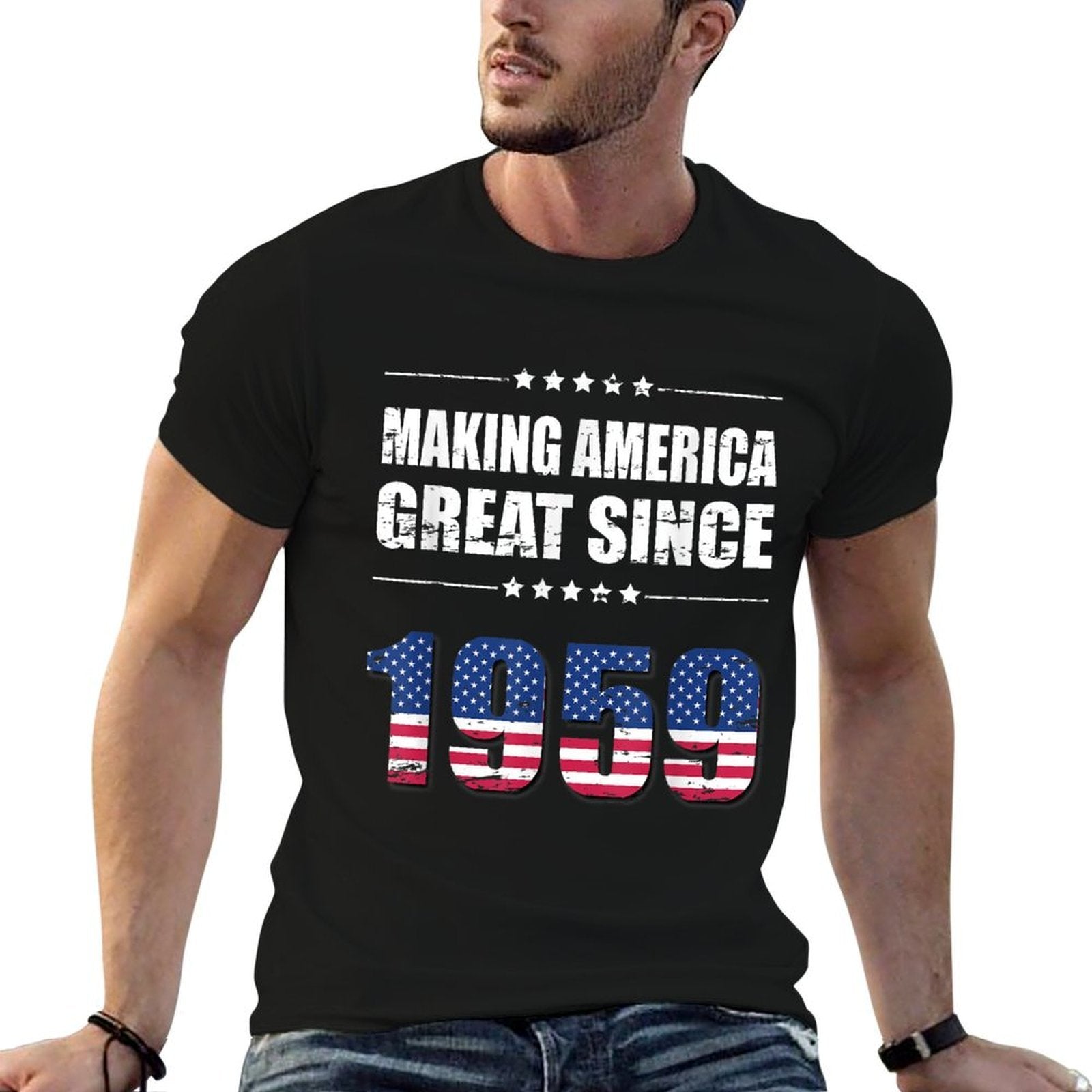 Making America Great Since 1959 Birthday 60th Gift Comfortable T-Shirt
