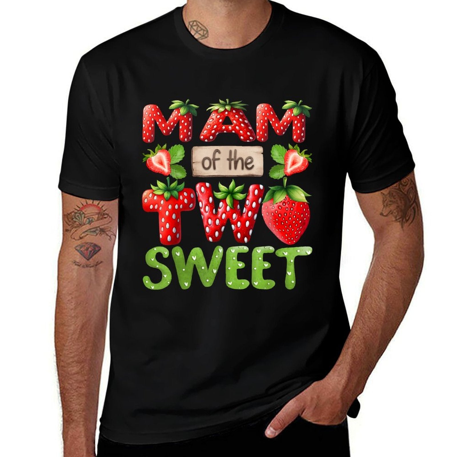 MAM Of The Two Sweet Second Birthday Girl Strawberry  Quick-drying T-Shirt