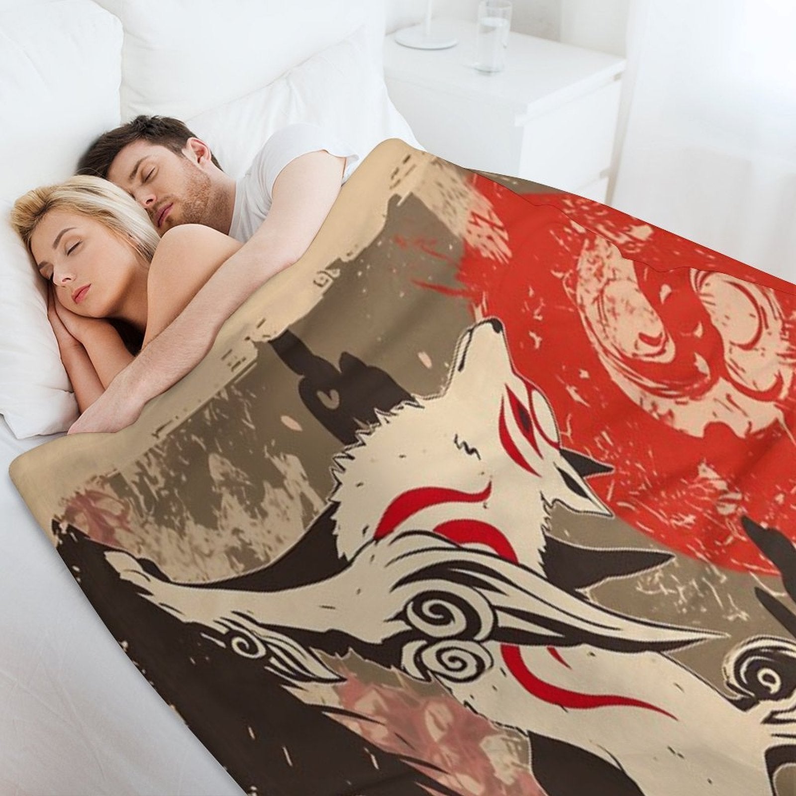 Vintage Amaterasu All-season Throw Blanket