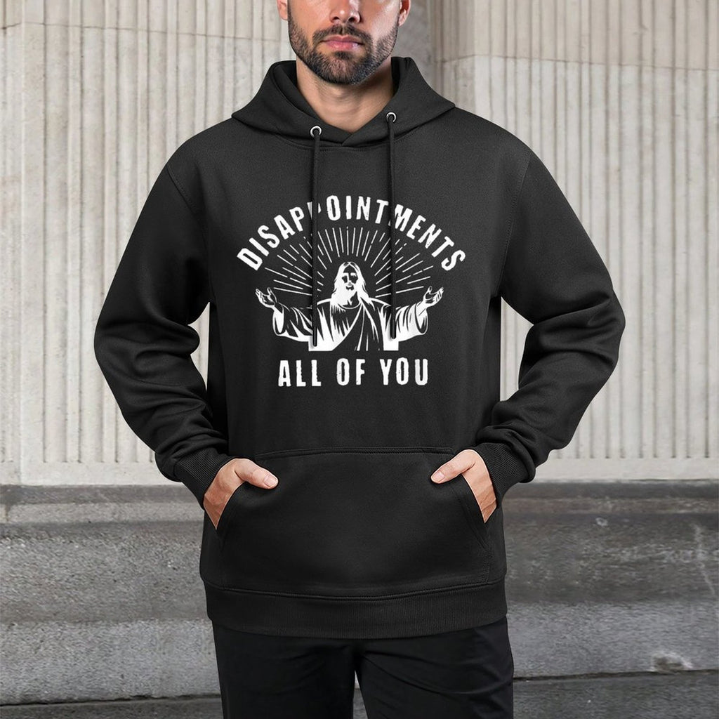 Funny Jesus Christian Anti-Religion Adult Humor Jesus Meme Relaxed Fit Hoodie