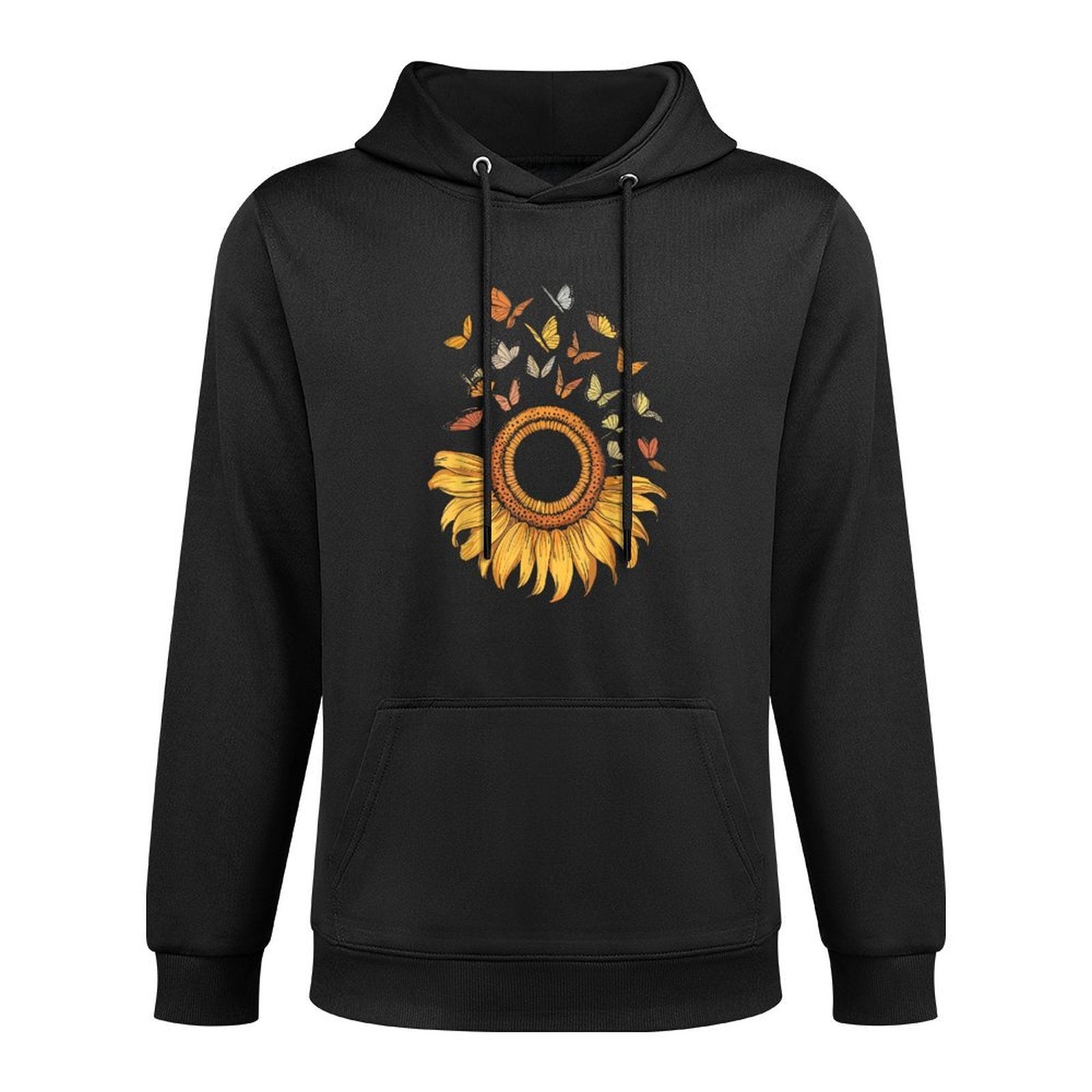 Sunflower Butterfly Versatile Streetwear Hoodie