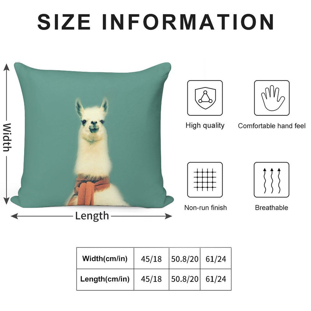 Llama Soft Style Accent Throw Pillow