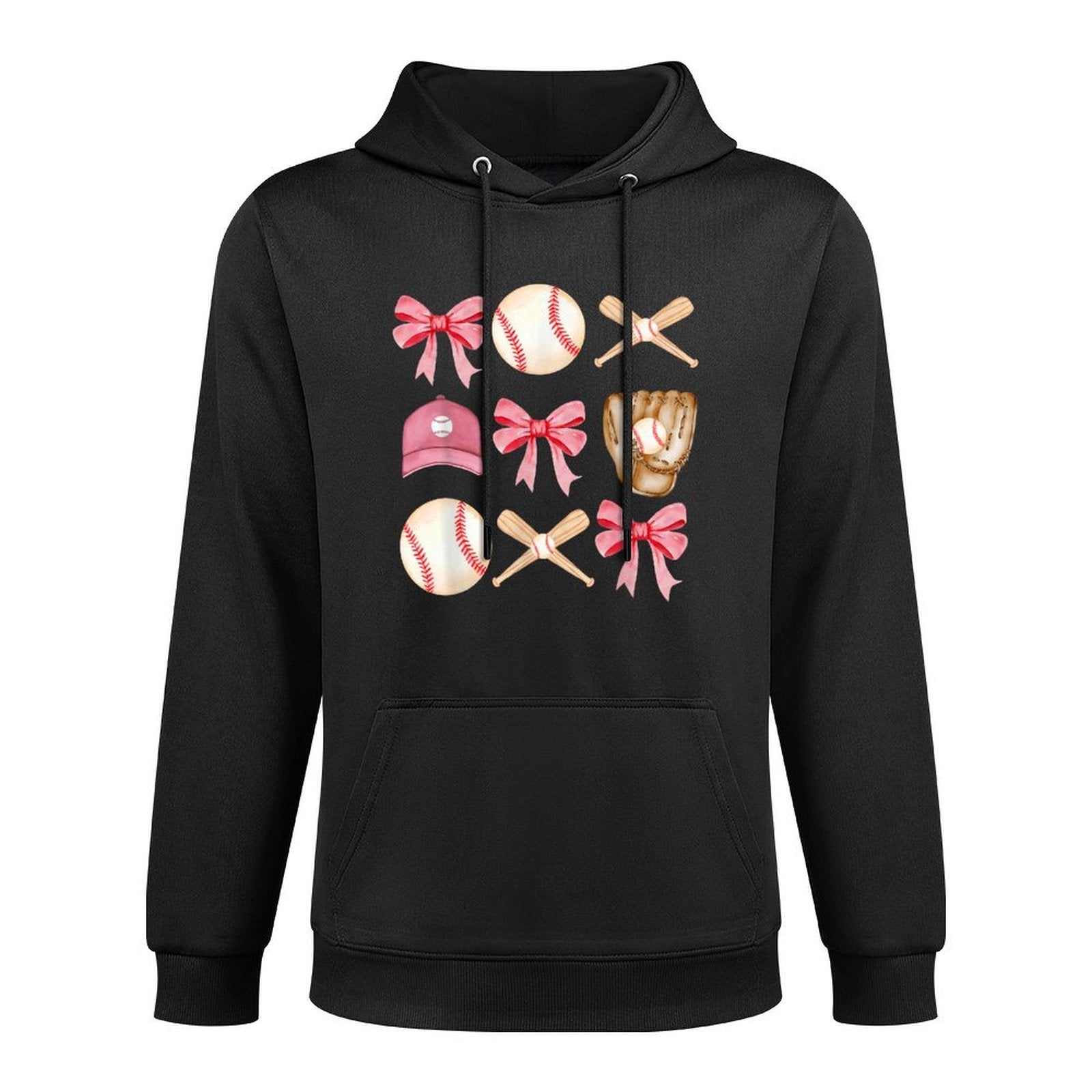 Baseball Mom Coquette Mothers Day Women Girls Baseball Mama Machine Washable Hoodie