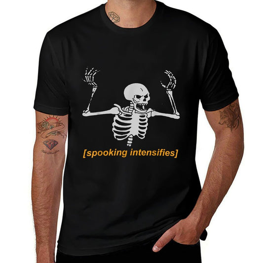 Spooking Intensifies Spooky Scary Skeleton Meme  Graphic-printed T-Shirt
