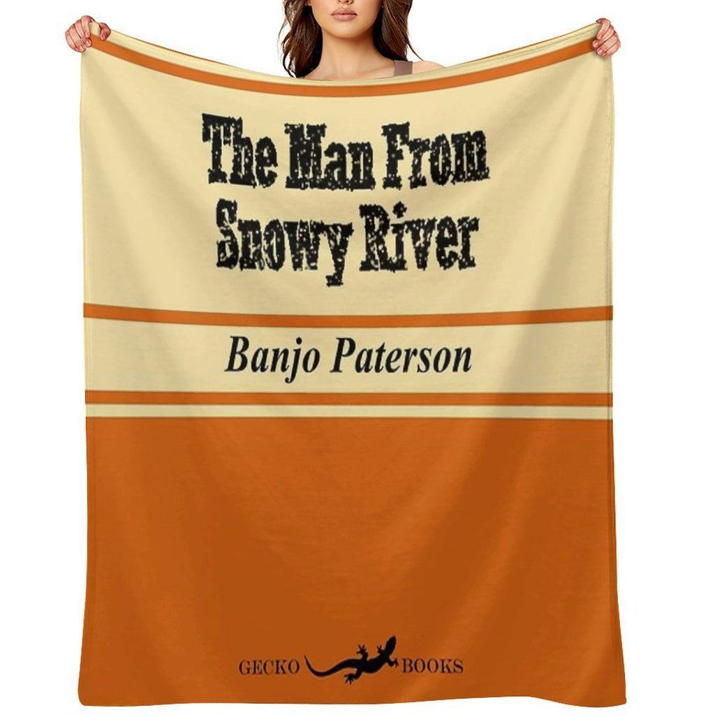 The Man From Snowy River Retro Book Cover Anti-pilling Throw Blanket