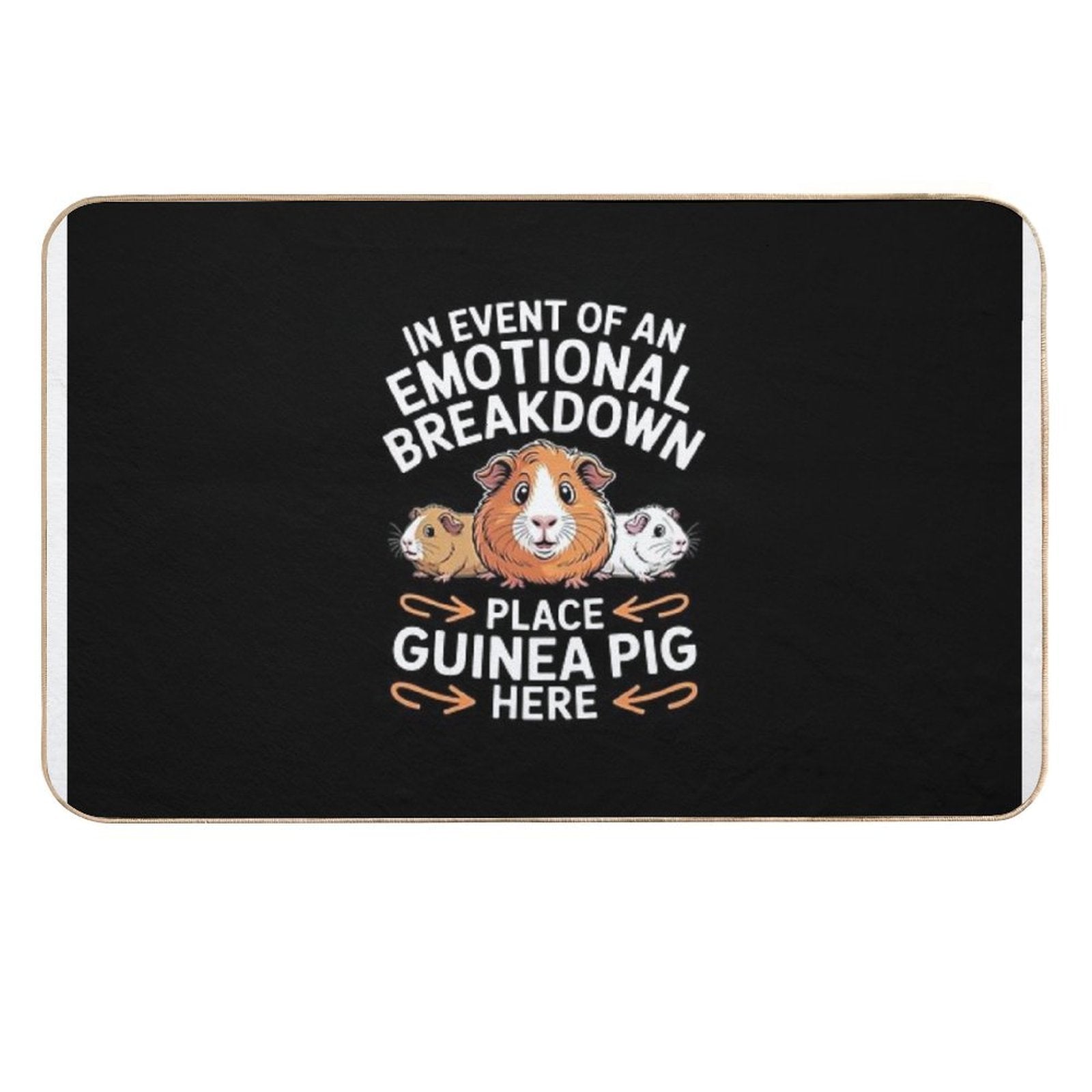 Emotional Breakdown Place Guinea Pig Cavy Pet  Eco-Friendly Bath Mat