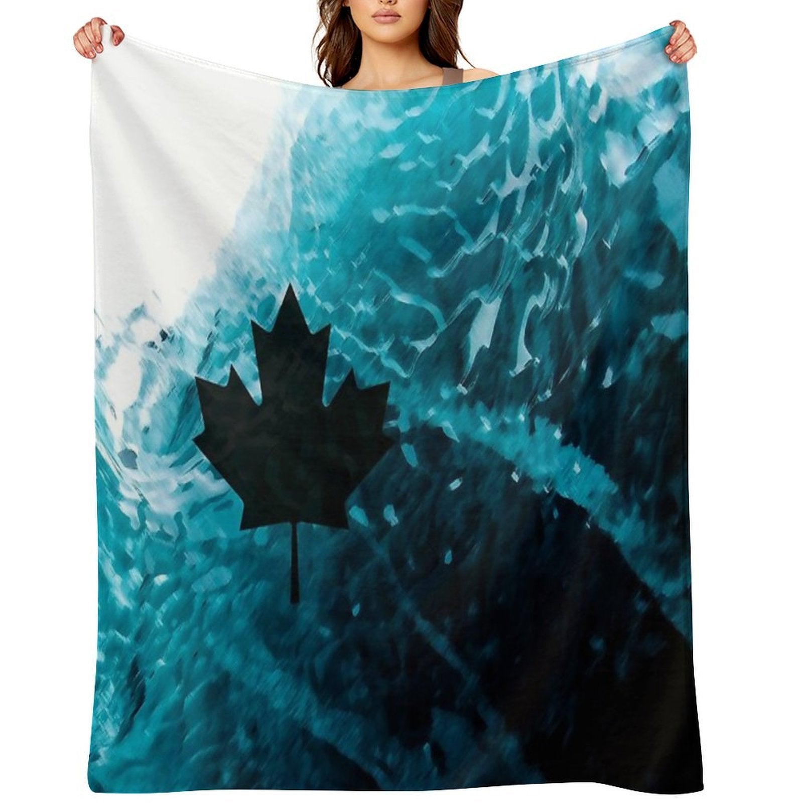 Dark Ice Machine-washable Throw Blanket