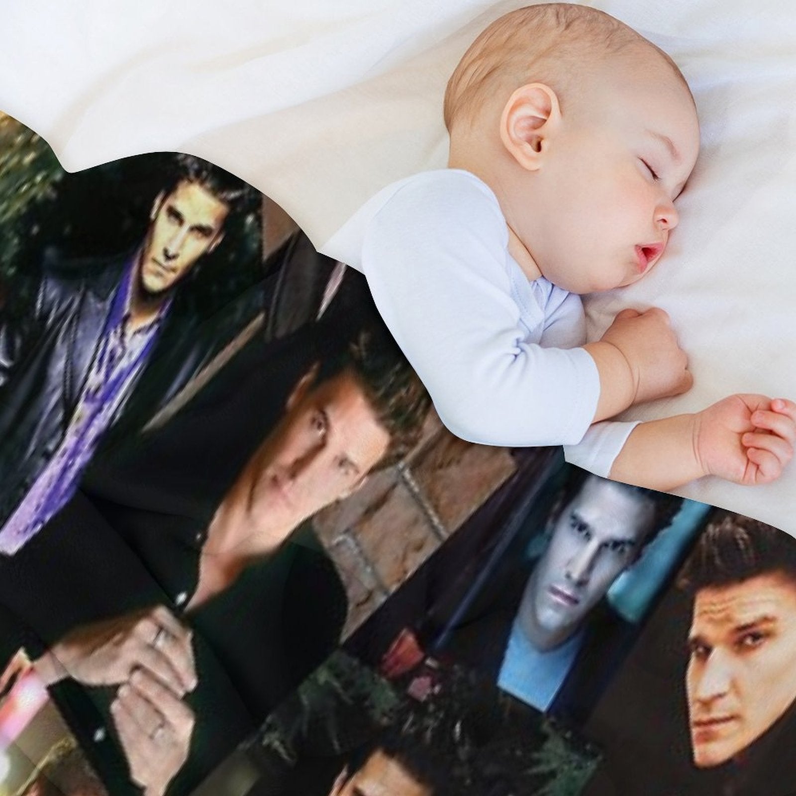 Angel Collage Shrink-resistant Throw Blanket