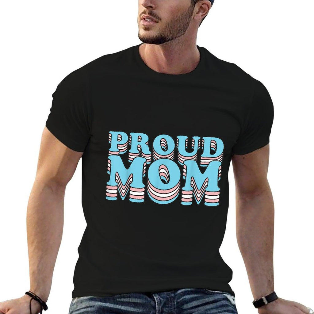 Transgender Pride Mother  Proud Trans Mom  Oversized Silhouette T-Shirt