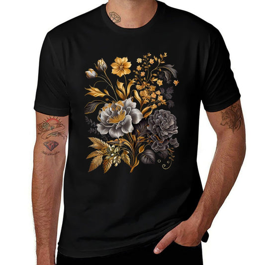 Vintage Inspired Flower Botanical Chart Naturalist  Quick-drying T-Shirt
