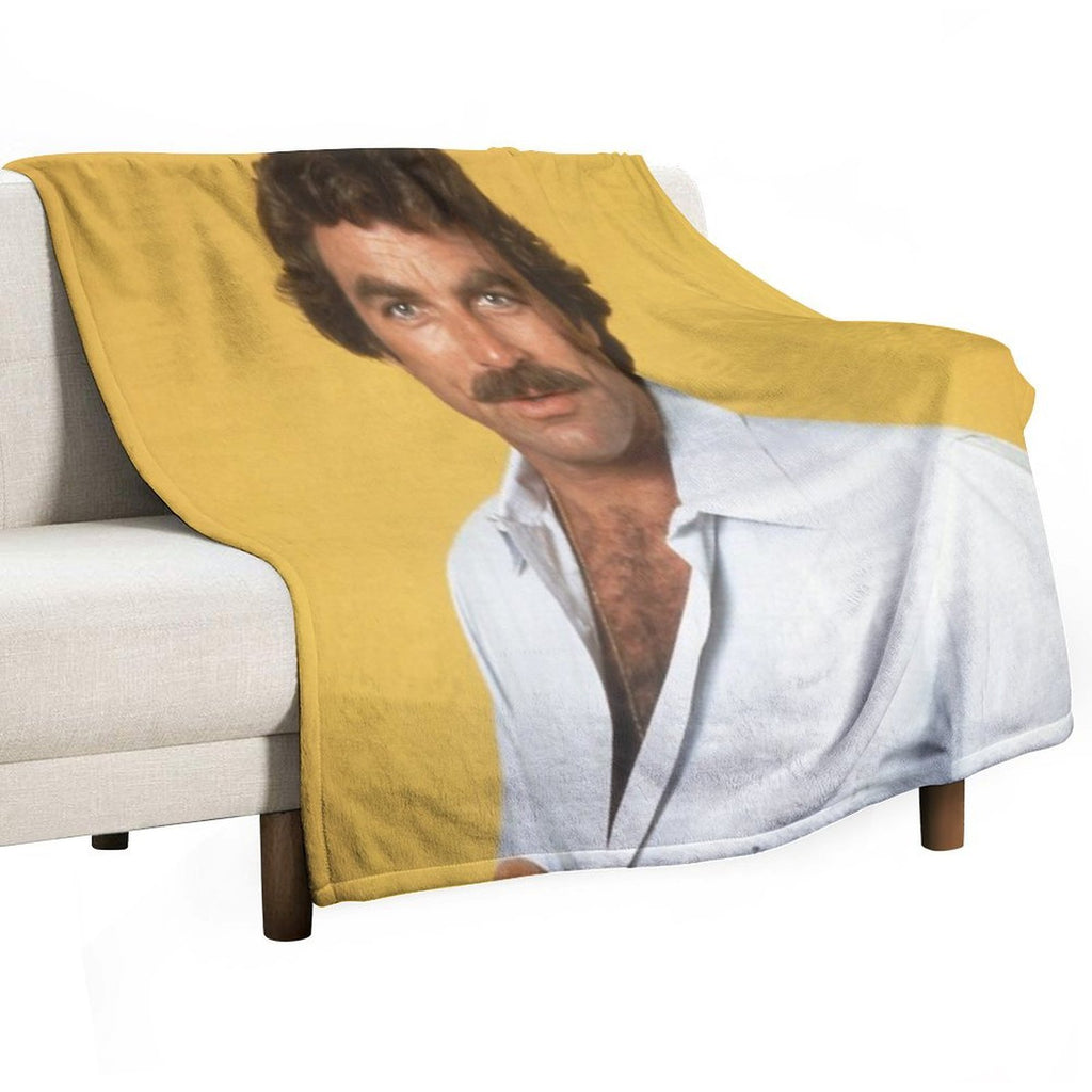 Tom Selleck Velvety-soft Throw Blanket
