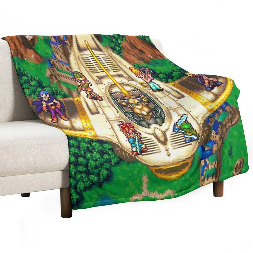 Chrono Trigger Epoch Eco-conscious Throw Blanket