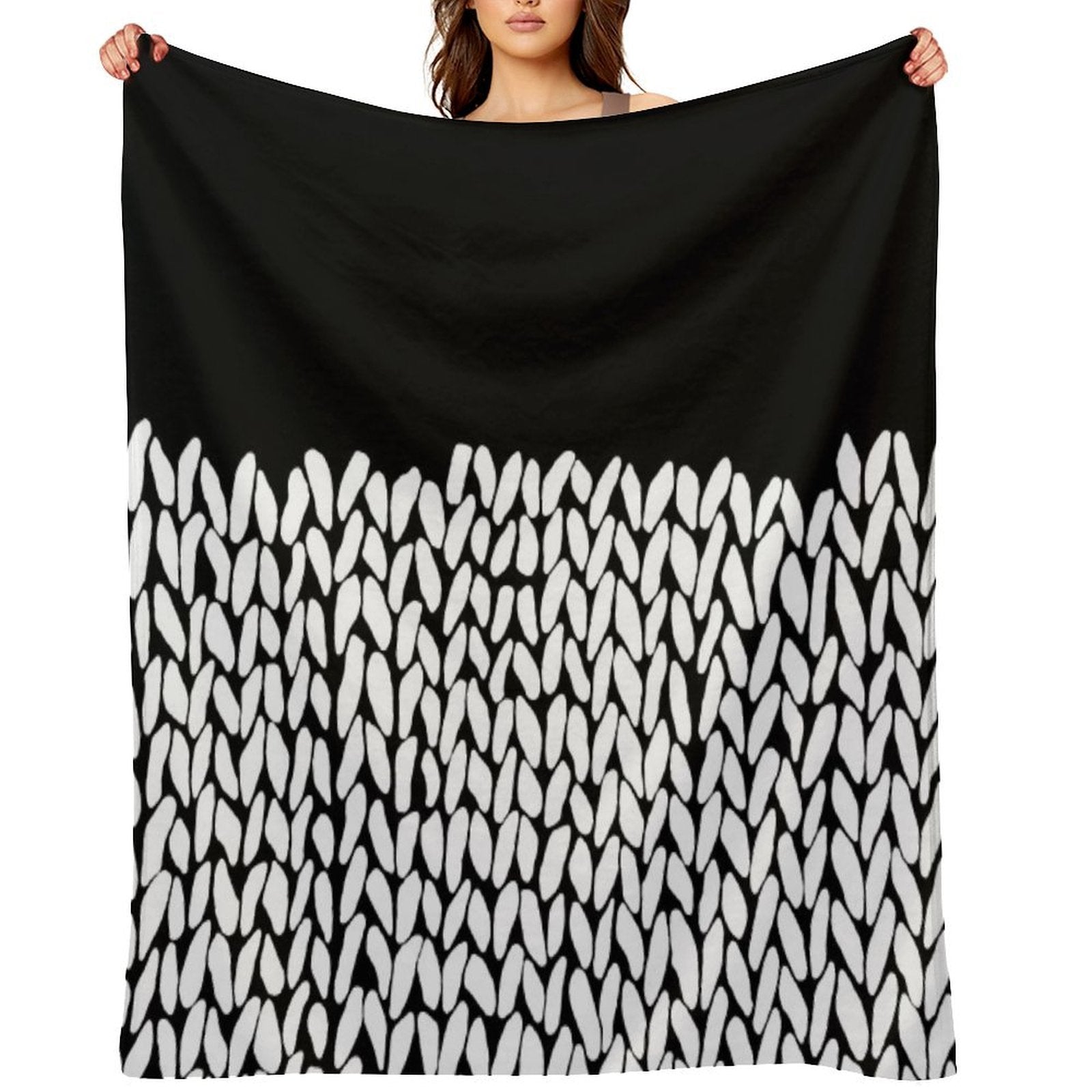 Half Knit Sustainable Throw Blanket