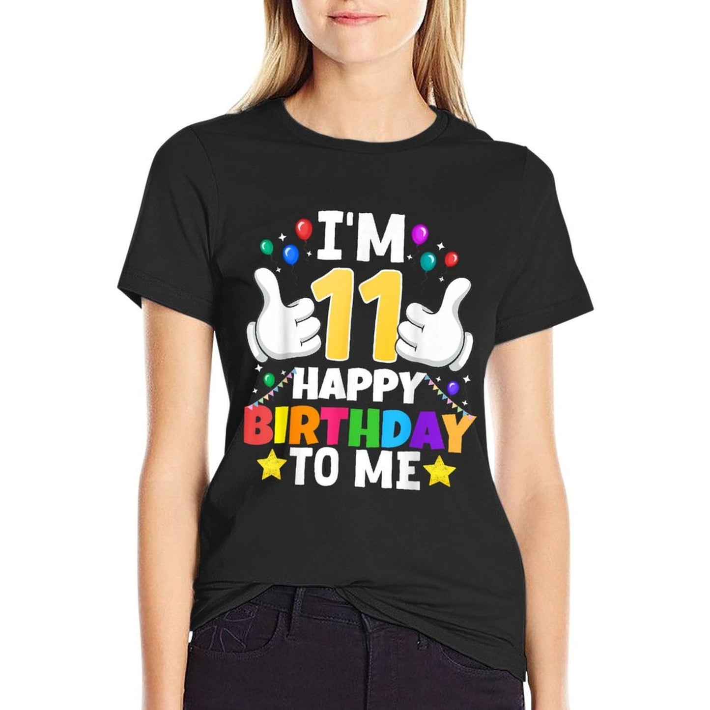 11 Year Old Gifts I&#39;m 11 Happy Birthday To Me 11th Birthday  Vintage-inspired T-Shirt