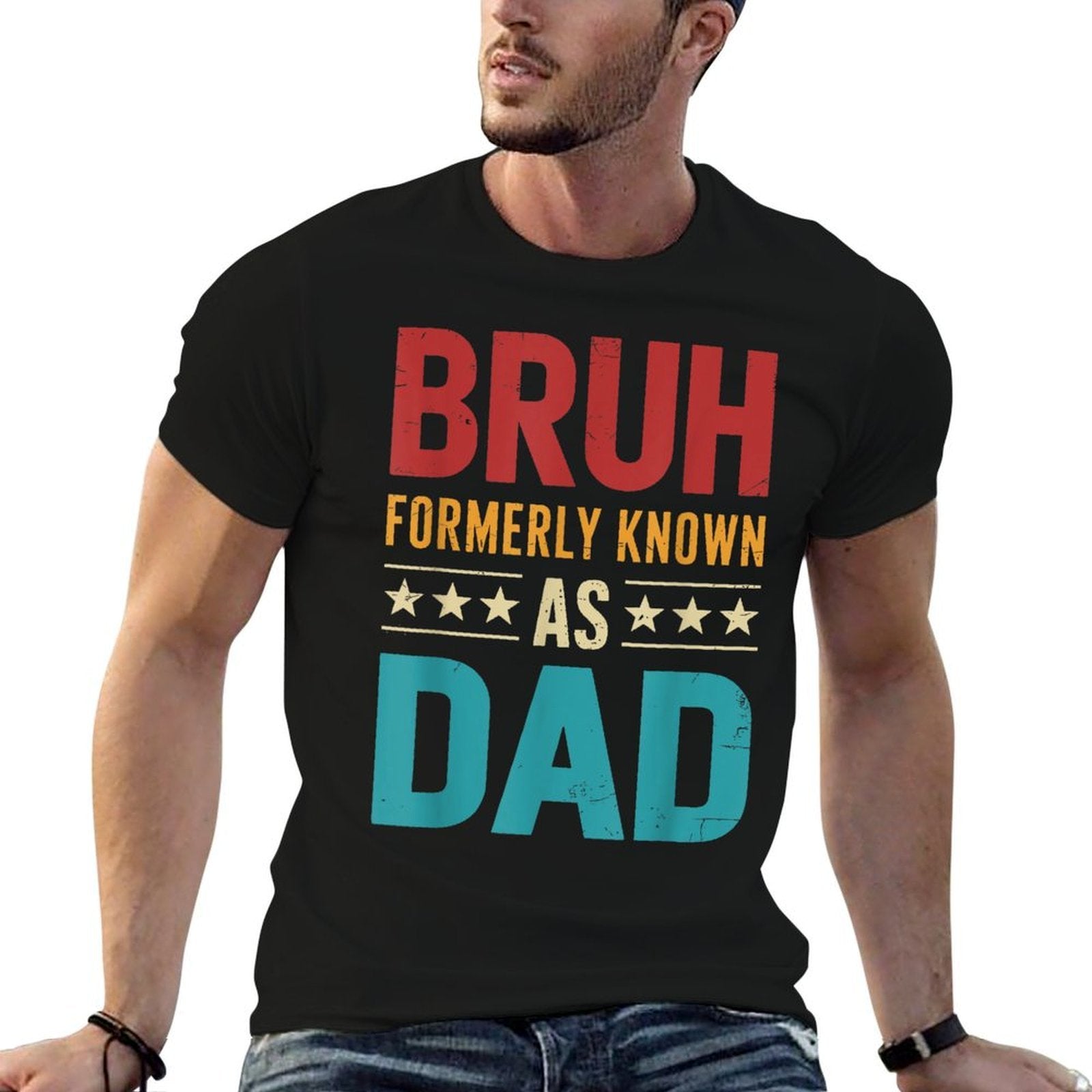 Bruh Formerly Known As Dad Vintage Fathers Day  Versatile T-Shirt