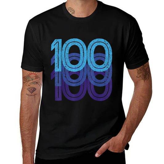 100 Lucky Number 100th Year Birthday Age Sports Team  Relaxed-fit T-Shirt