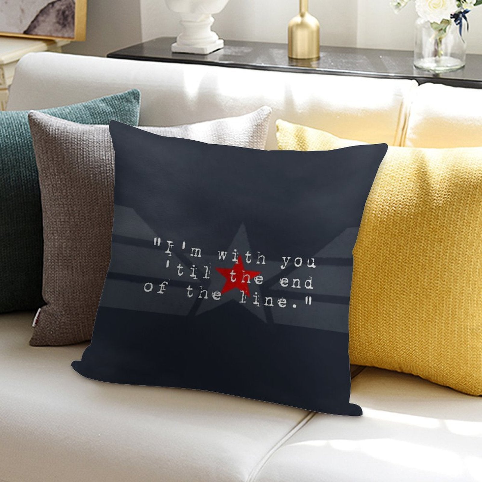 Cap & Bucky Soft Ultra-Soft Texture Throw Pillow