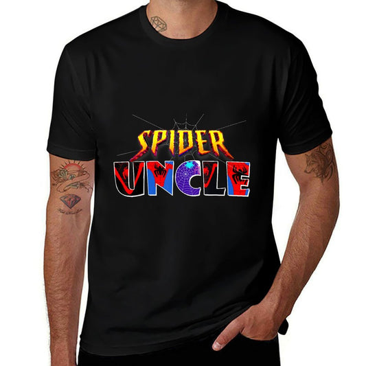 Spider Uncle Design Fathers Day Matching Family Birthday  Stretchy T-Shirt