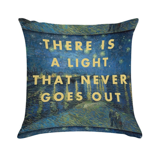 There Is A Light That Never Goes Out The Smiths Van Gogh Soft Shrink-Resistant Throw Pillow