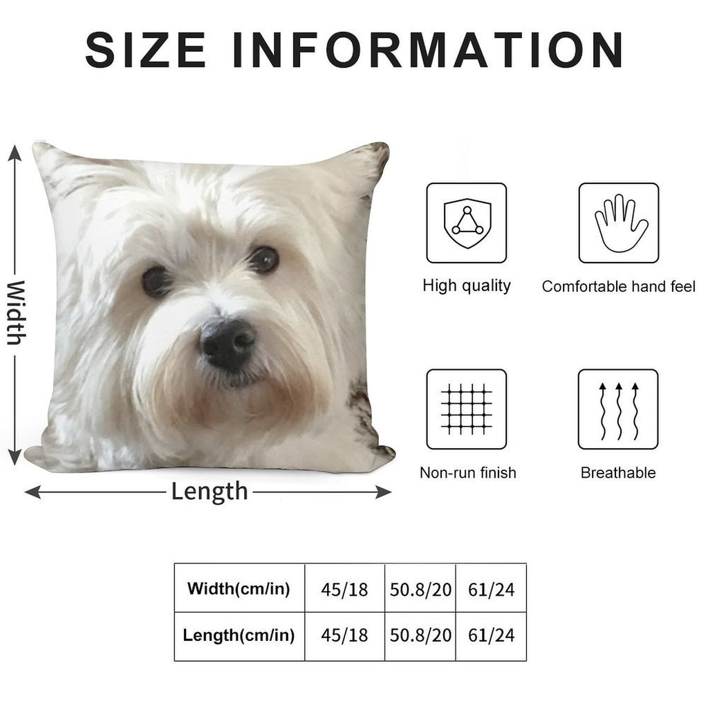 Westie Soft Anti-Pilling Throw Pillow