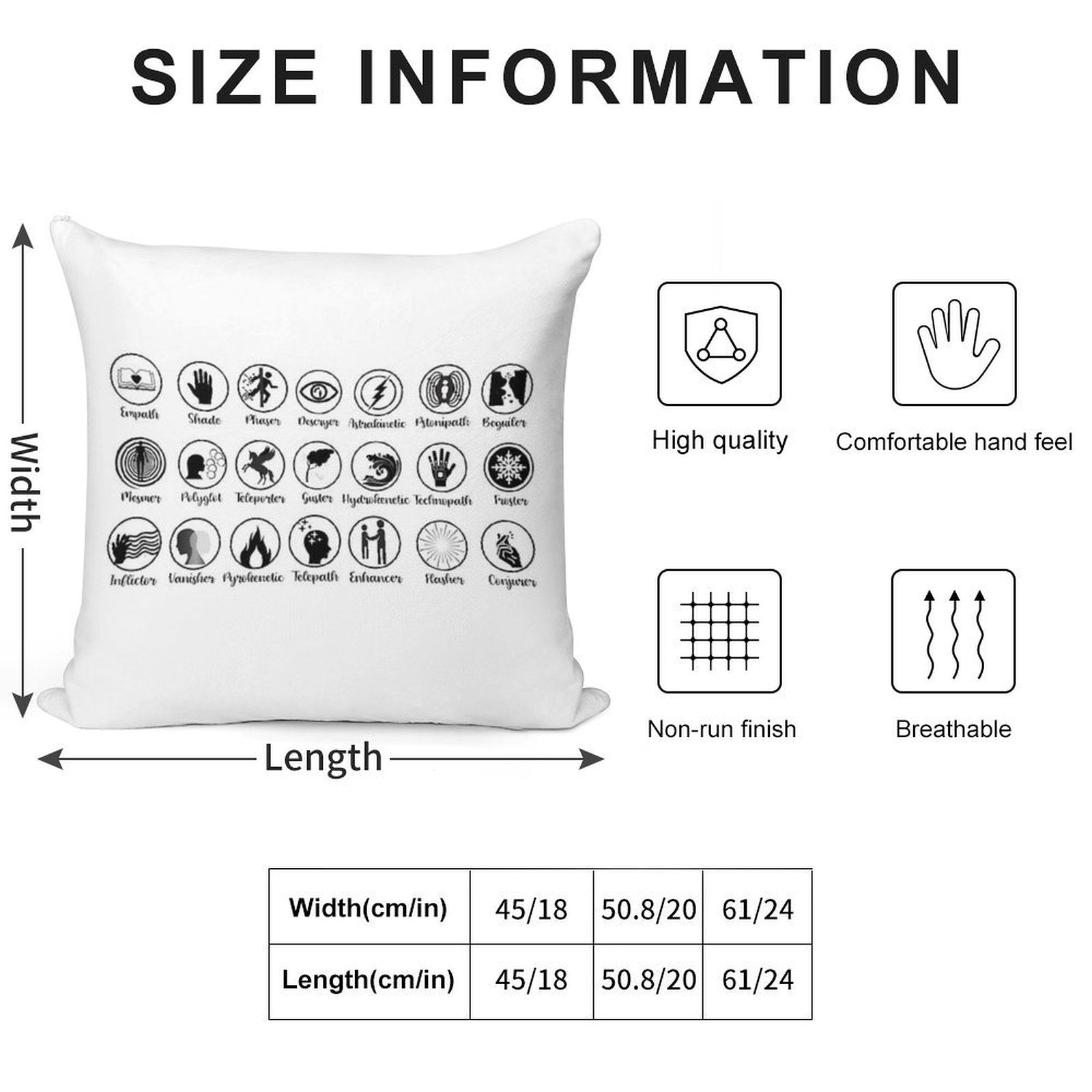 KOTLC -  Ability Badges Soft Multiple Sizes Throw Pillow