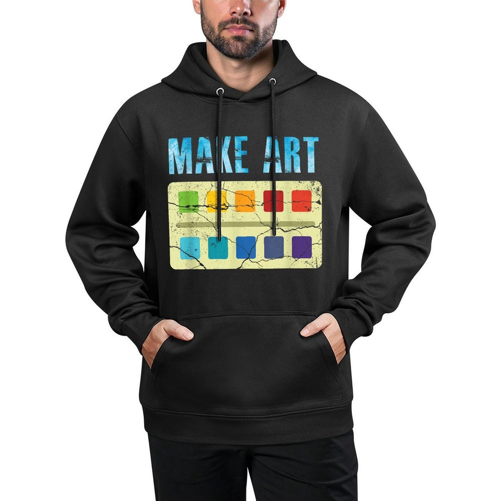 Make Art Colors Palette Artist Painter Painting Aesthetic Pilling-Resistant Hoodie