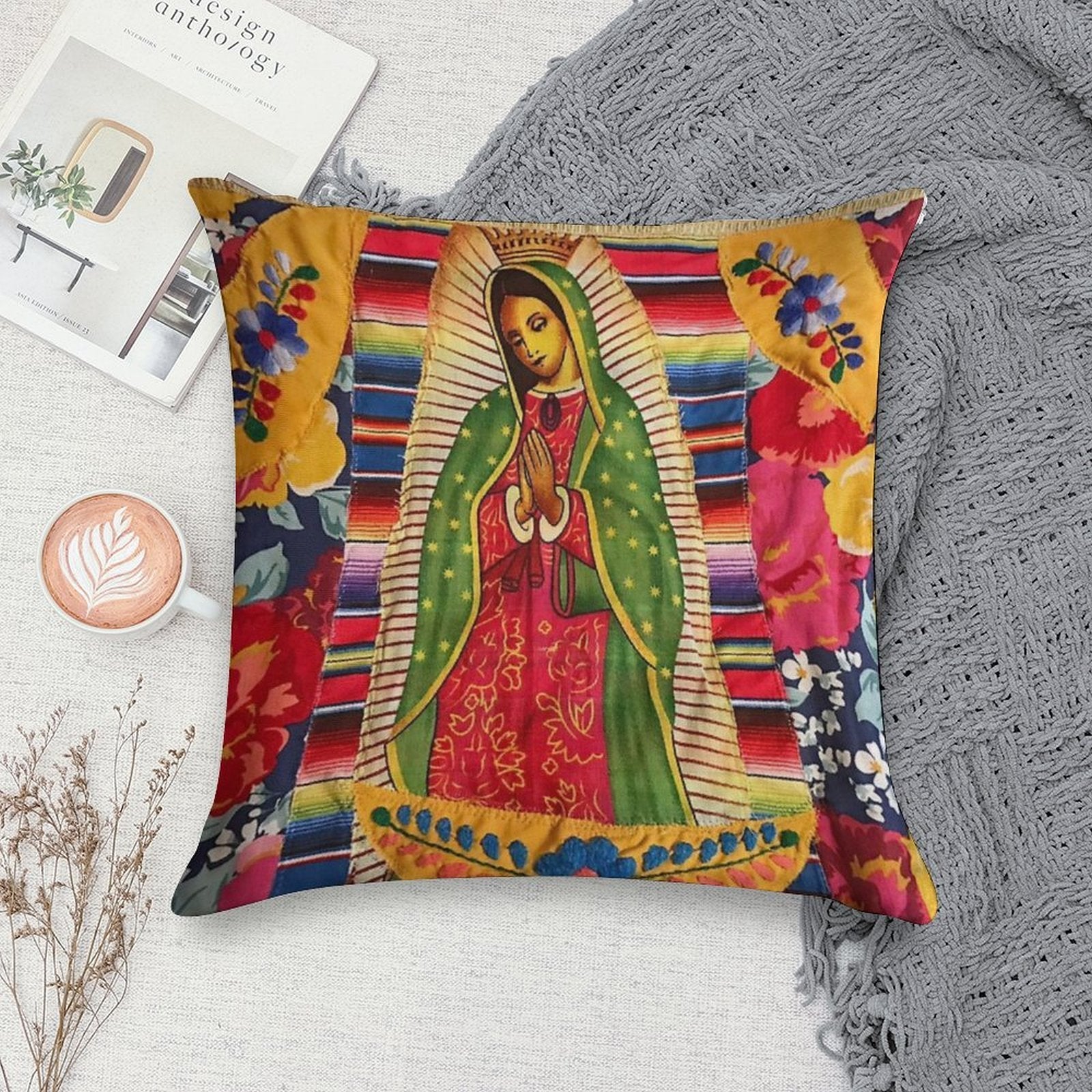 My Lady Lupe Boho Style Soft Durable Construction Throw Pillow