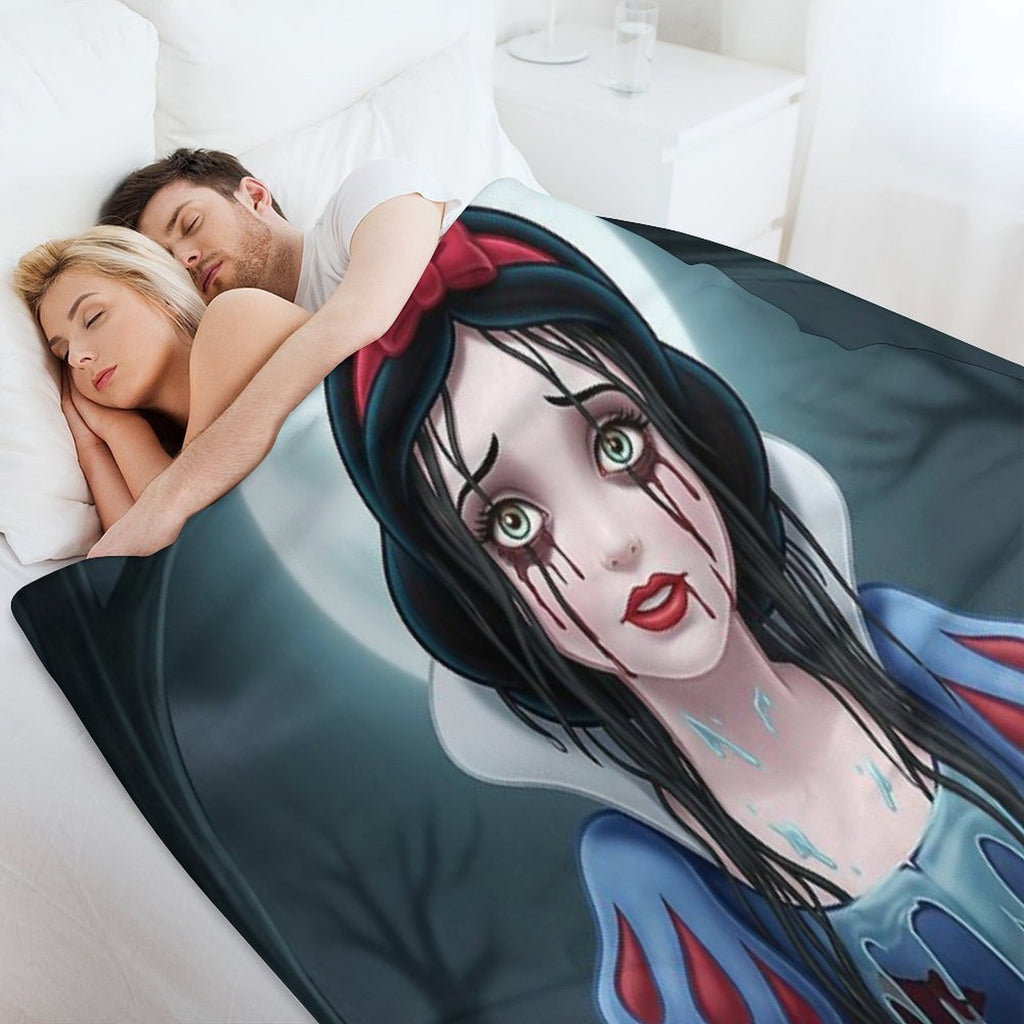 The Weeping Woman of The White Woods Travel-friendly Throw Blanket