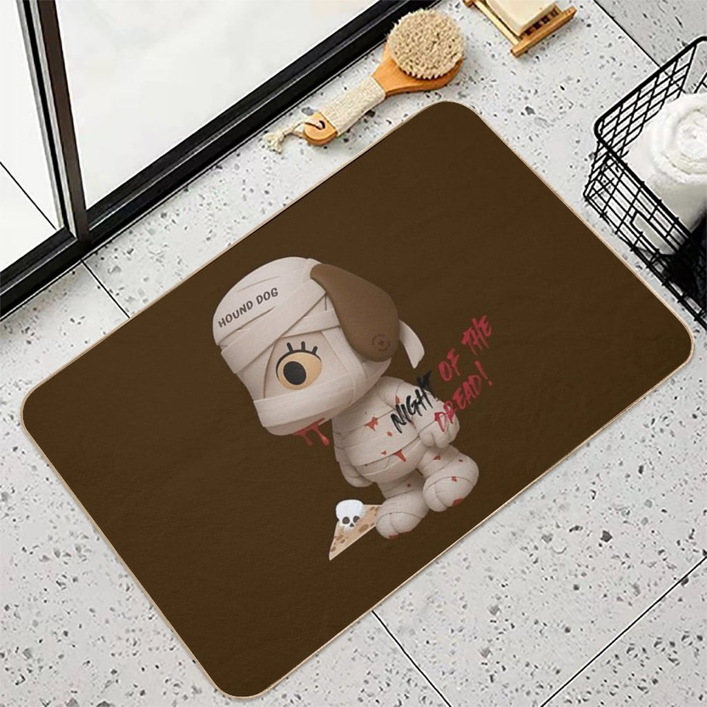 Hound Dog Mummy Zombie 3D  Non-Slip Bath Mat