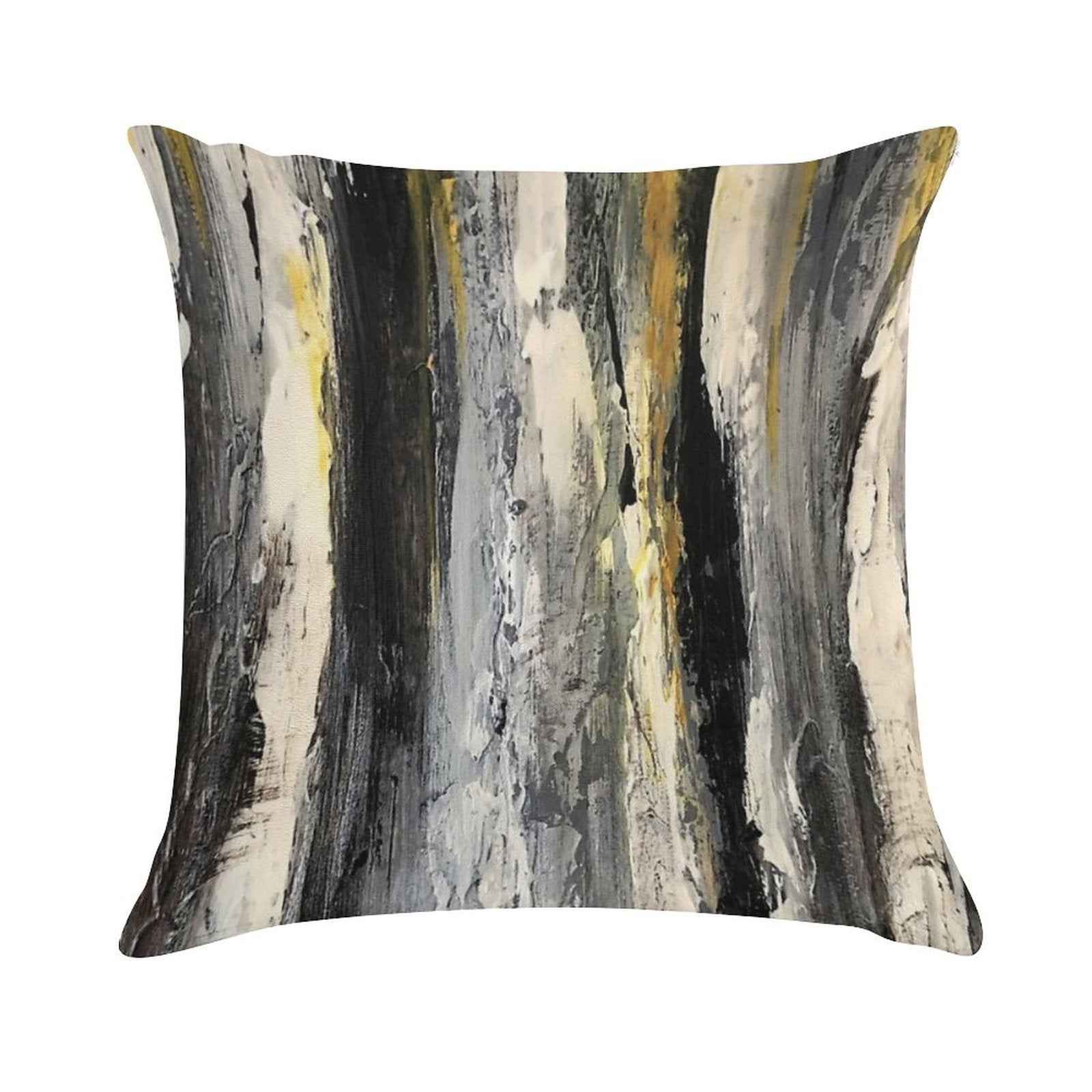 Birch Trees Black And White Soft Warmth Comfort Throw Pillow