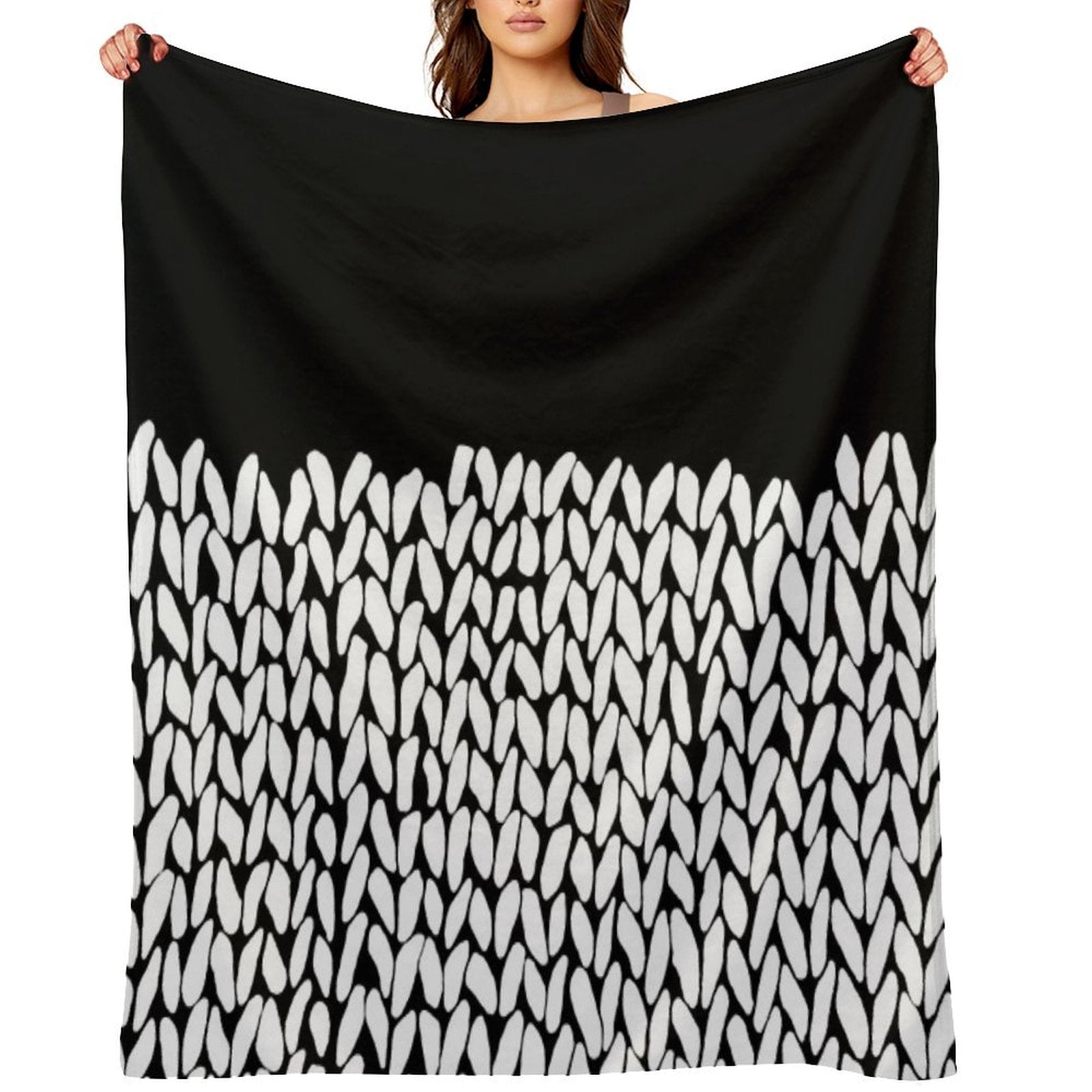 Half Knit Sustainable Throw Blanket