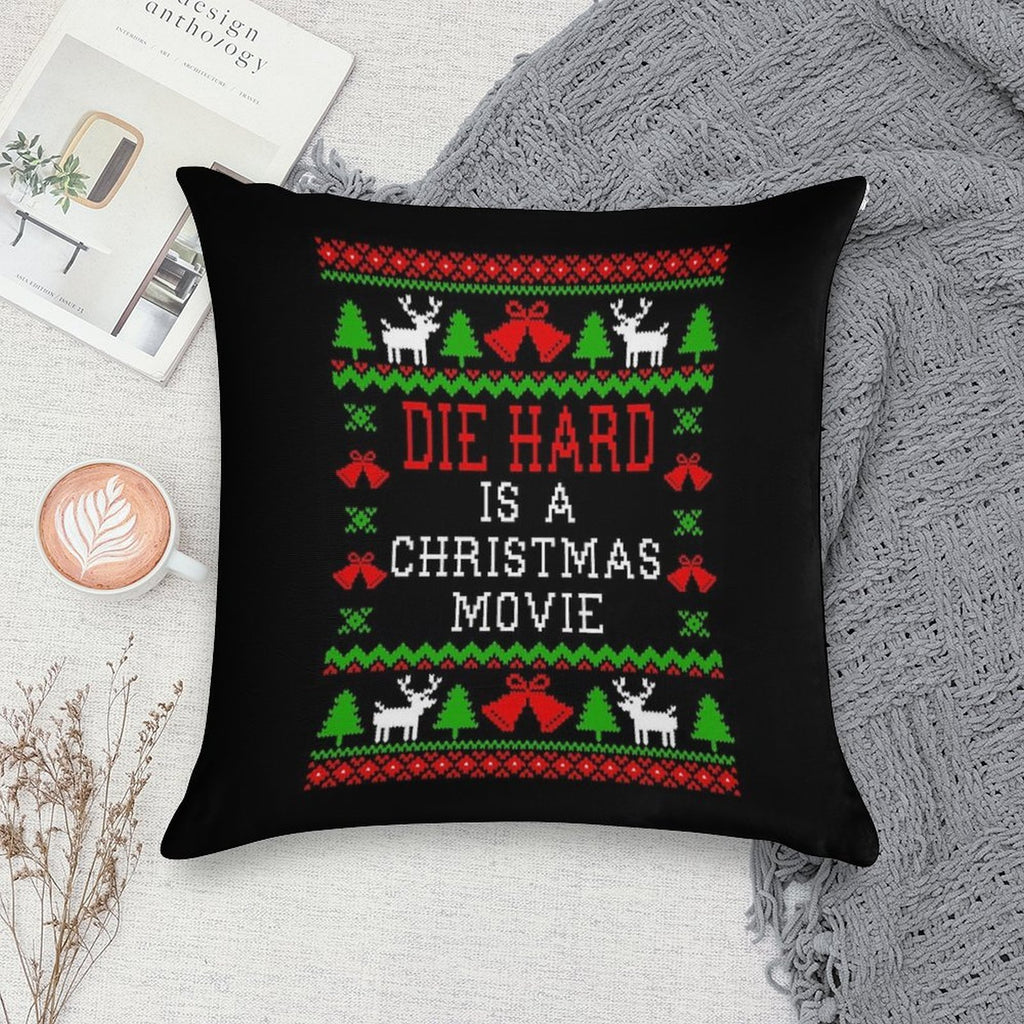 Die Hard Is A Christmas Movie Soft Washable Throw Pillow