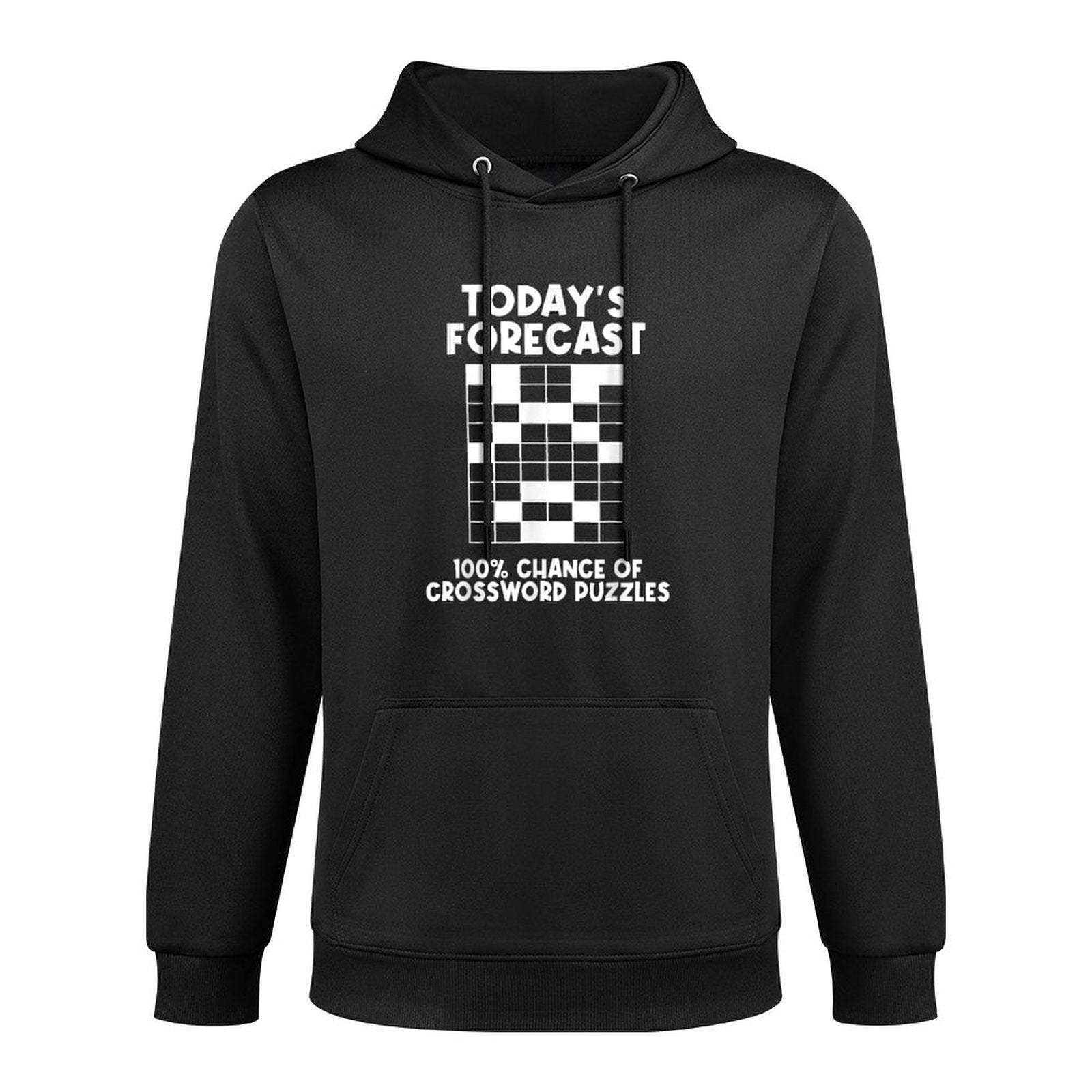Funny Crossword Puzzle Forecast Cruciverbalist Hobby Lovers Casual Wear Hoodie