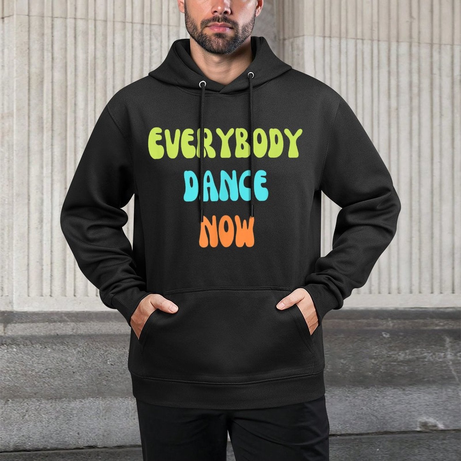 Everybody Dance NowGroovy Retro Fun Colorful Dance Lover Shrink-Resistant Hoodie